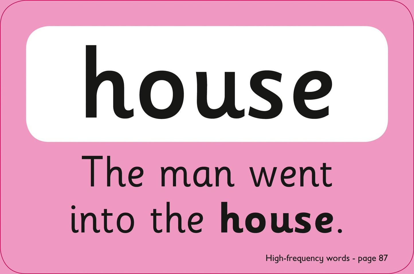 Flashcards: High Frequency Words