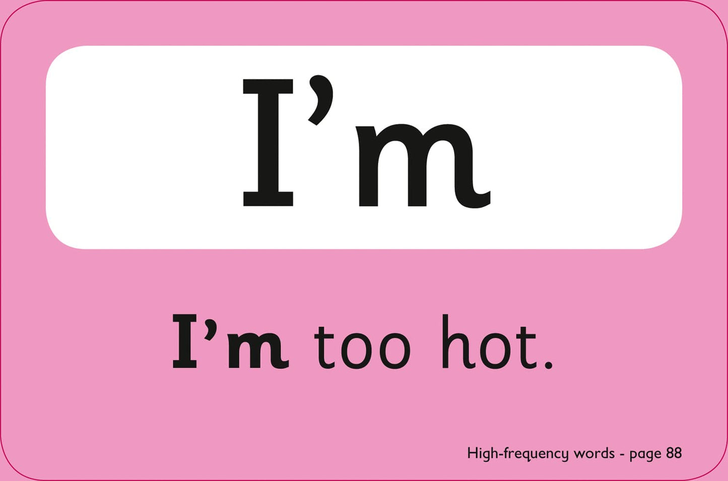 Flashcards: High Frequency Words