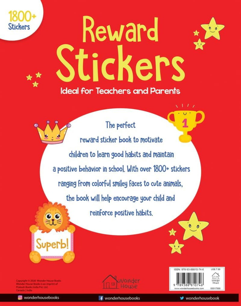 1800 Reward Stickers. Ideal for Teachers & Parents