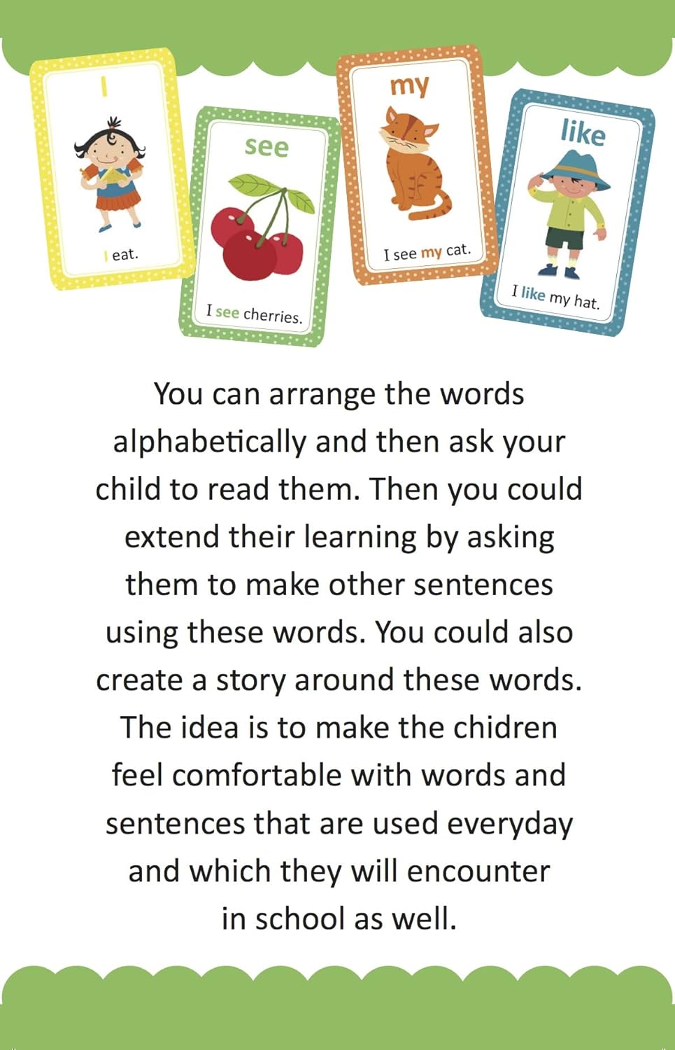 Flash Cards: My First Sight Words and Sentences