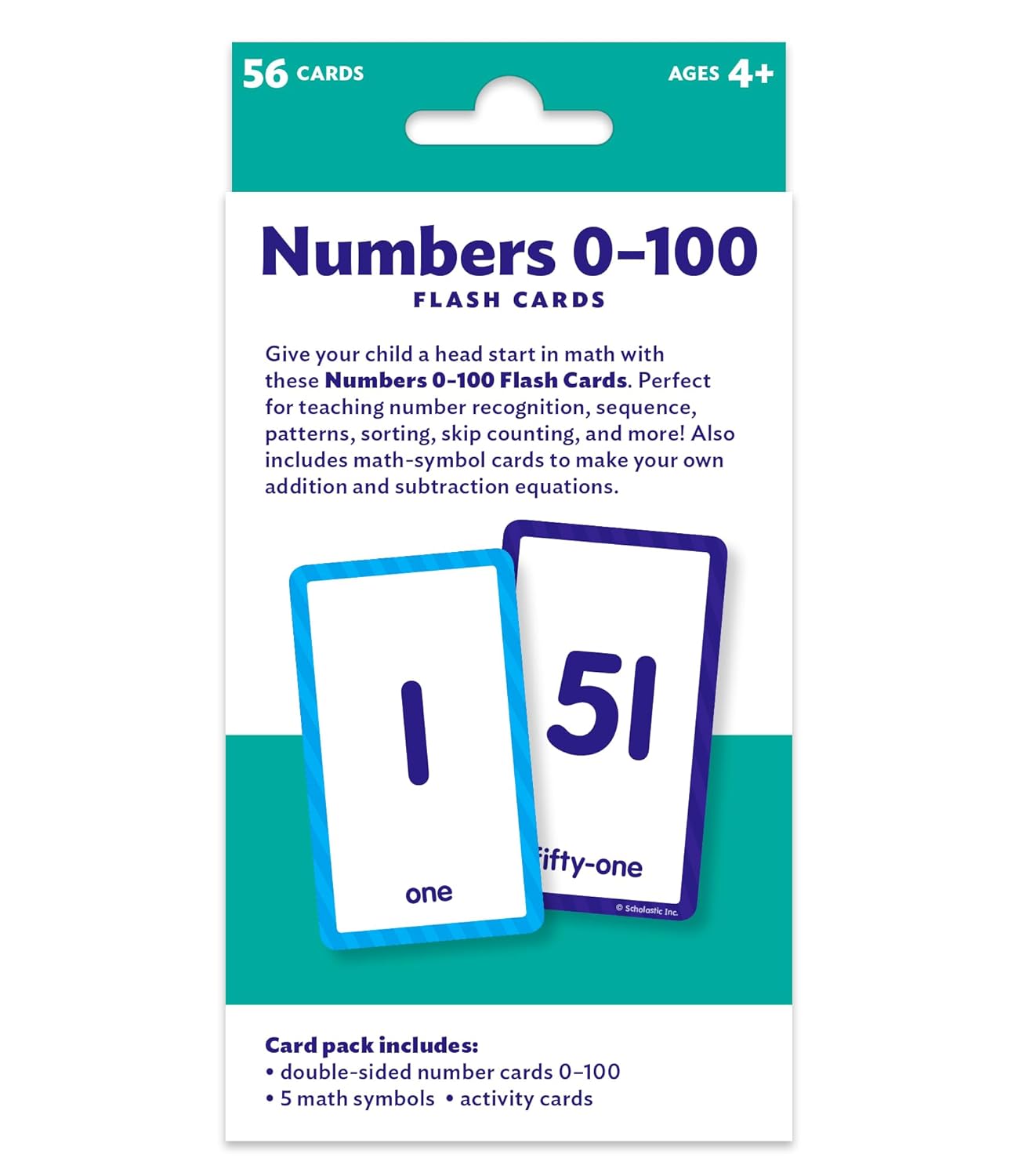Flashcards: Numbers 0 - 100