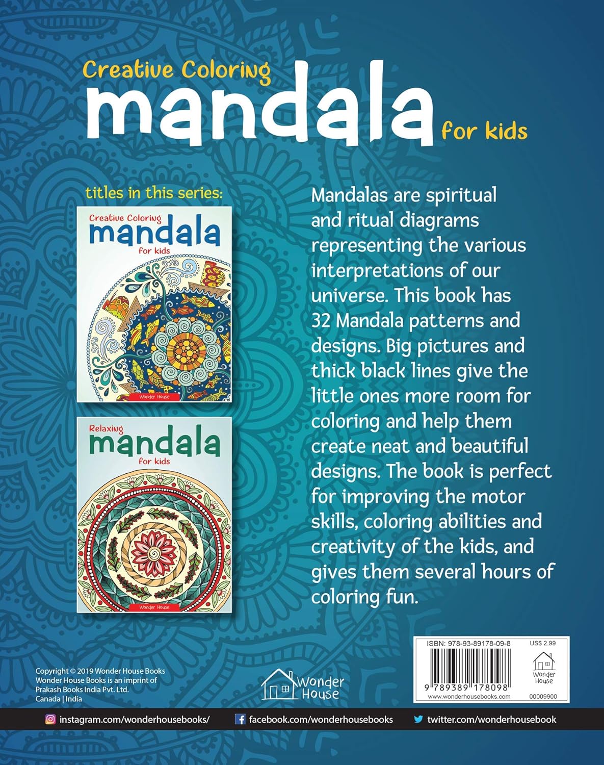 Creative Coloring Mandala For Kids : Coloring Book To Improve Concentration And Relaxation