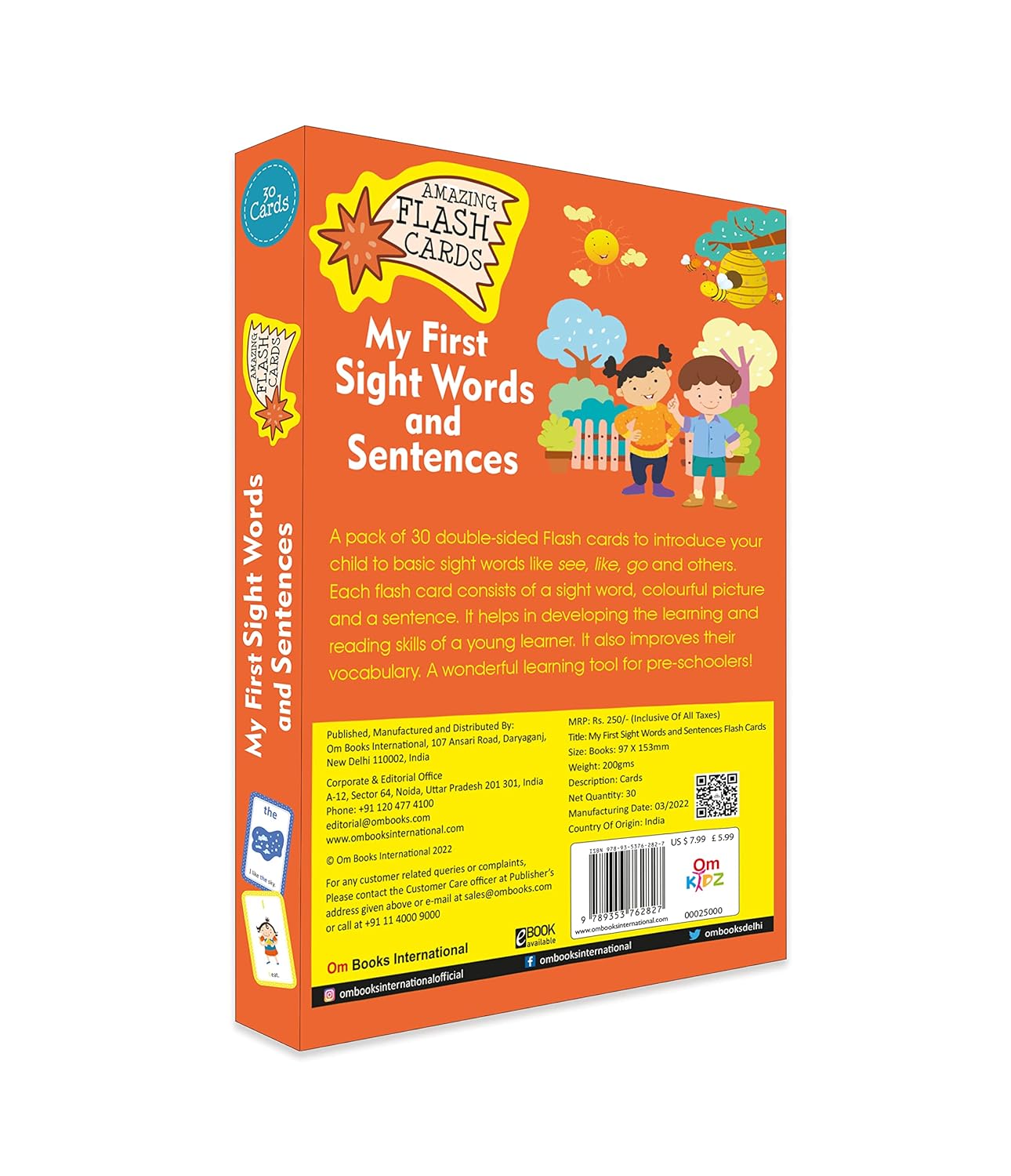 Flash Cards: My First Sight Words and Sentences