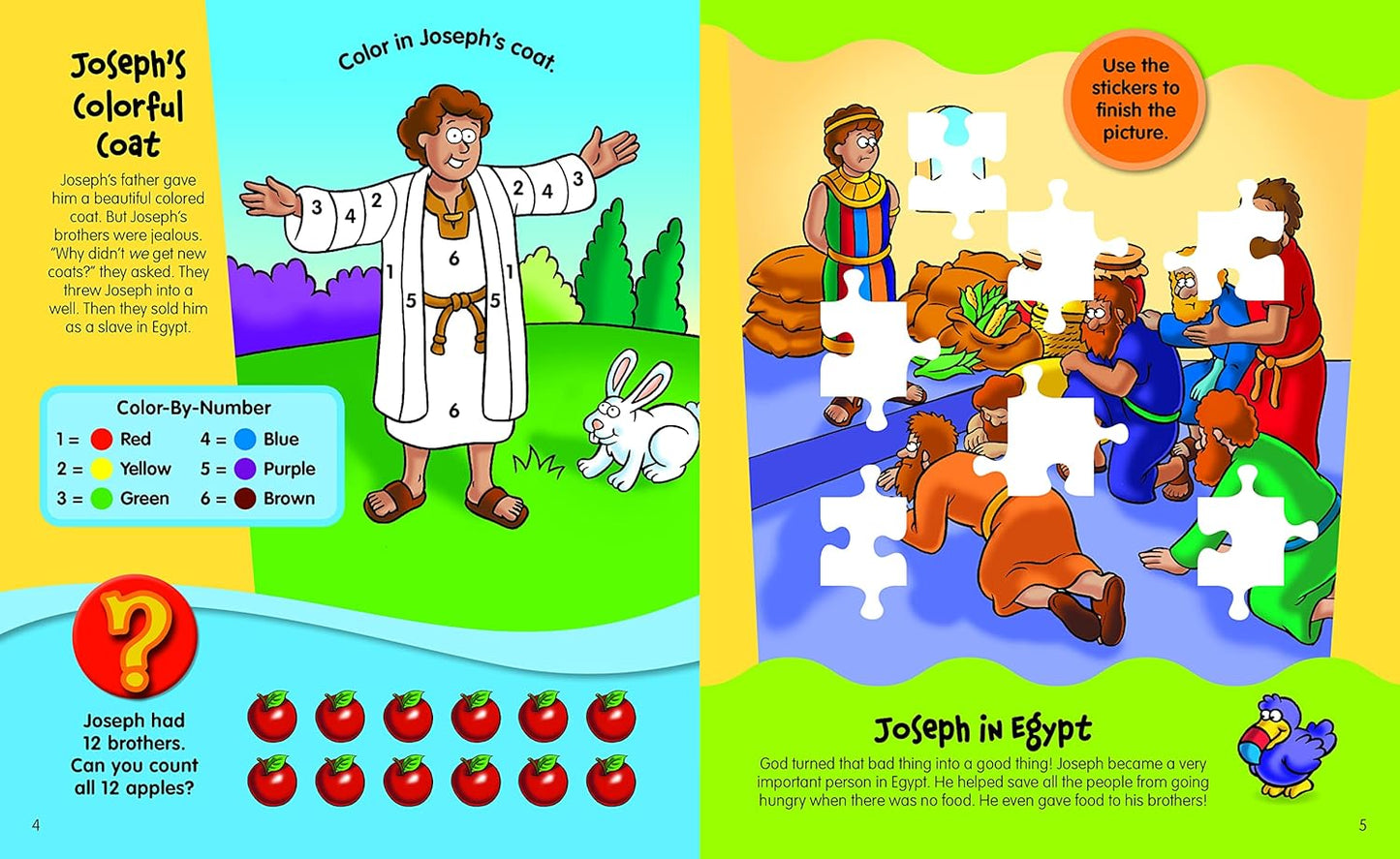 The Beginner's Bible Super Heroes of the Bible Sticker and Activity Book