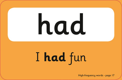 Flashcards: High Frequency Words