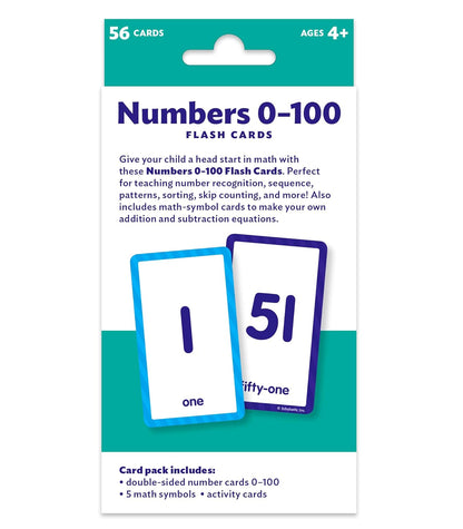 Flashcards: Numbers  0 - 100